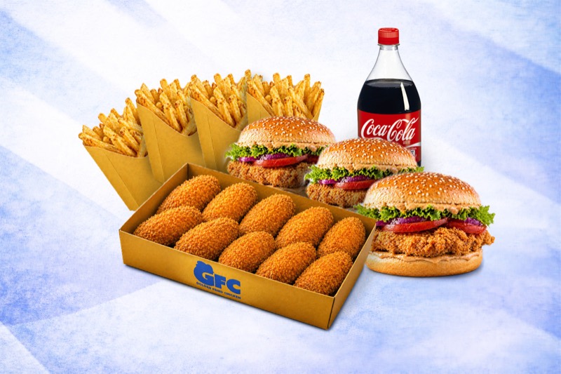 Bucket 9 Wings + 3 Poulet Burger